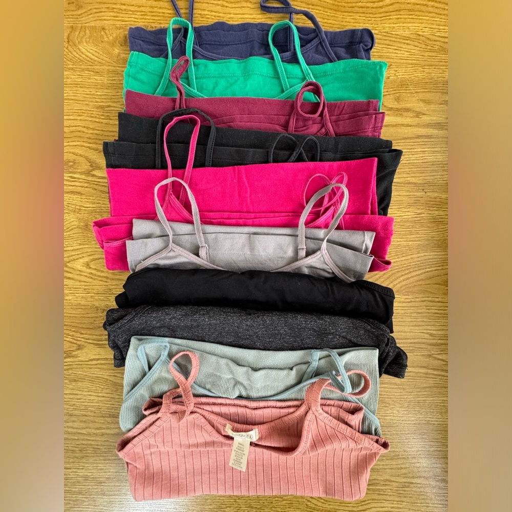 Bundle! Nine tank tops / camisoles all size small/ medium
